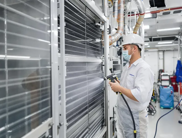 Professional AC coil cleaning by Norwell Air Duct Cleaning in Norwell