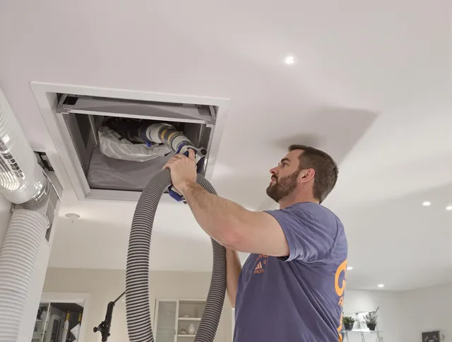 Precision indoor duct cleaning by Norwell Air Duct Cleaning in Norwell